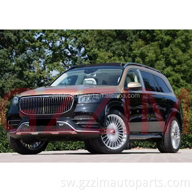 car upgrade facelift fender headlamp front rear bumper bodykit for X167  GLS-class Upgrade To GLS450